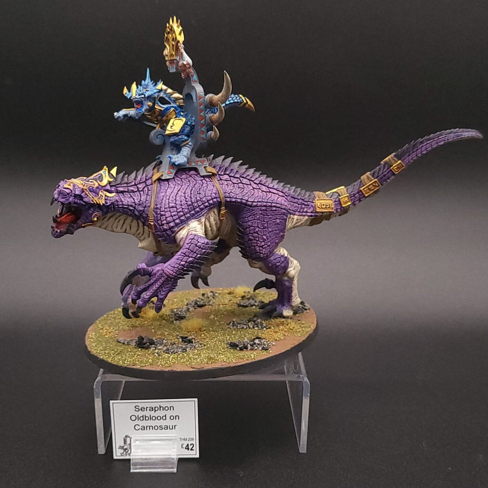Seraphon Oldblood on Carnosaur