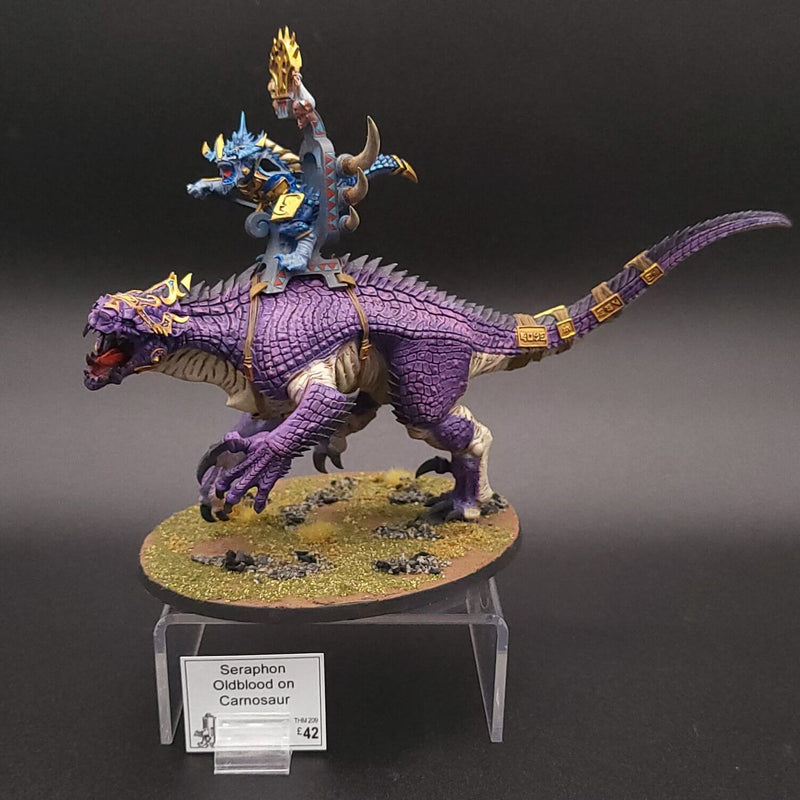 Seraphon Oldblood on Carnosaur